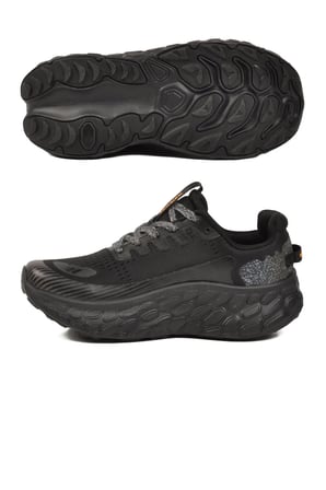 Siyah Fileli Hafif Esnek Hafızalı Taban Unisex Spor Ayakkabı Flystep G