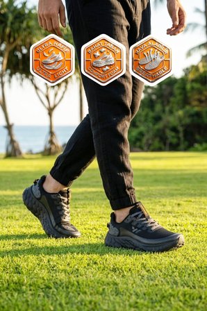 Siyah Fileli Hafif Esnek Hafızalı Taban Unisex Spor Ayakkabı Flystep G