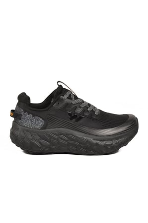 Siyah Fileli Hafif Esnek Hafızalı Taban Unisex Spor Ayakkabı Flystep G