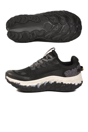Siyah Beyaz Fileli Hafif Esnek Hafızalı Taban Unisex Spor Ayakkabı Flystep G