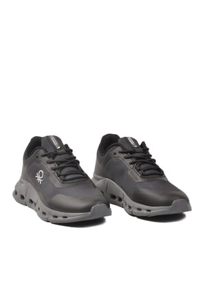 Siyah Bağcıklı Hafızalı Taban Unisex Spor Ayakkabı BNI-11050 G