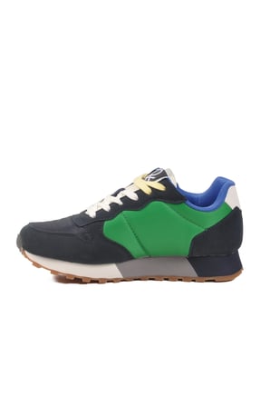 Lacivert Yeşil Hafızalı Taban Unisex Spor Ayakkabı BNI-10048 G