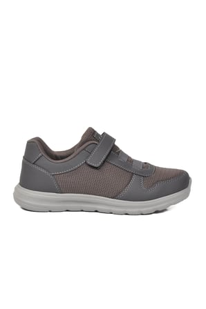 Füme Cırtlı Fileli Hafif Hava Alabilen Unisex Spor Ayakkabı 616 G