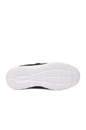 Siyah Beyaz Cırtlı Fileli Hafif Hava Alabilen Unisex Spor Ayakkabı 616 G