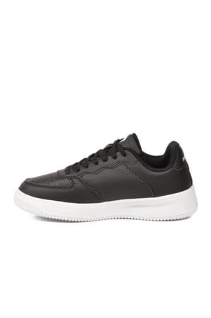 Siyah Beyaz Bağcıklı Hafif Unisex Spor Ayakkabı PCI-10120 Z