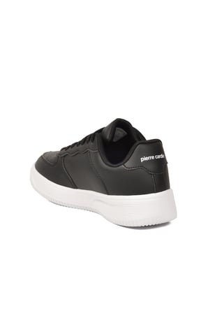 Siyah Beyaz Bağcıklı Hafif Unisex Spor Ayakkabı PCI-10120 Z