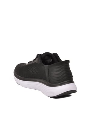 Siyah Beyaz Fileli Hafif Unisex Spor Ayakkabı PCI-10102 M