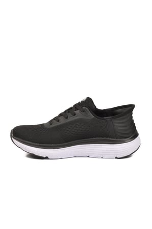 Siyah Beyaz Fileli Hafif Esnek Unisex Spor Ayakkabı PCI-10100 G
