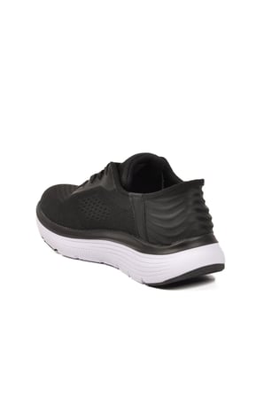 Siyah Beyaz Fileli Hafif Esnek Unisex Spor Ayakkabı PCI-10100 G