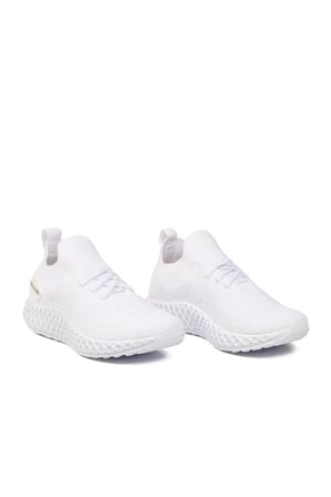 Beyaz Fileli Hafif Kolay Giyilebilir Unisex Spor Ayakkabı PC-32711 G