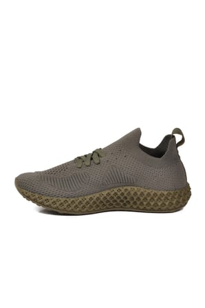 Haki Fileli Hafif Kolay Giyilebilir Unisex Spor Ayakkabı PC-32711 G