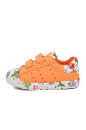 Turuncu Cırtlı Hafif Bebek Spor Ayakkabı BN-30965 B