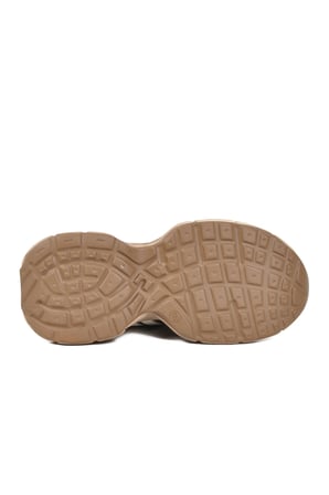 Bej Fileli Hafif Bağcıklı Unisex Spor Ayakkabı BNI-10280 G