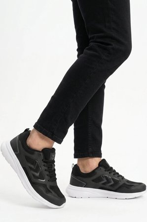 Siyah Fileli Hafif Esnek Unisex Spor Ayakkabı 900895 Hml Rush II