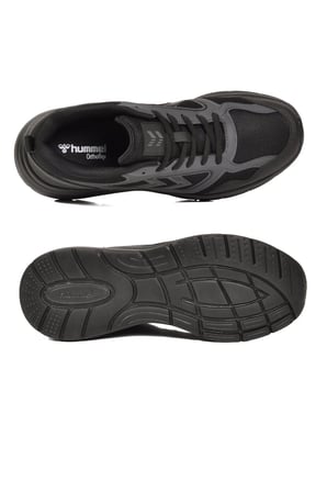 Siyah-Siyah Fileli Hafif Esnek Unisex Spor Ayakkabı 900895 Hml Rush II