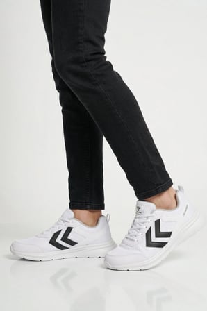 Beyaz Siyah Fileli Hafif Esnek Unisex Spor Ayakkabı 900887 Hml Nency II