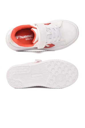 Beyaz Kırmızı Cırtlı Hafif Cilt Unisex Çocuk Spor Ayakkabı 900869 Hml Malmo Jr