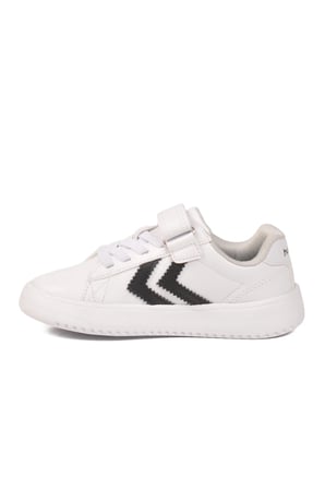 Beyaz Siyah Cırtlı Hafif Cilt Unisex Çocuk Spor Ayakkabı 900869 Hml Malmo Jr