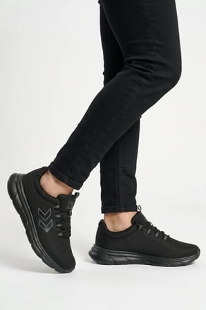 Siyah-Siyah Fileli Hafif Esnek Unisex Spor Ayakkabı 900899 Hml Tyro II