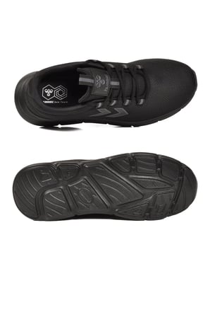 Siyah-Siyah Fileli Hafif Esnek Unisex Spor Ayakkabı 900899 Hml Tyro II