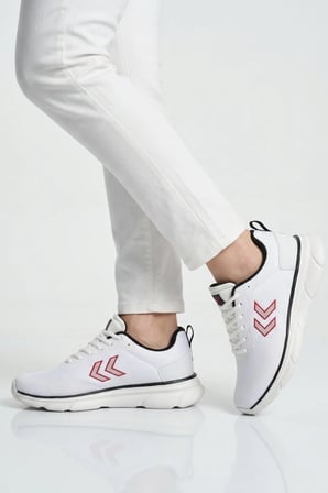 Beyaz Siyah Fileli Hafif Esnek Unisex Spor Ayakkabı 900882 Degas II