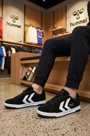Siyah Hafif Bağcıklı Unisex Spor Ayakkabı 900860 Hml Bee Bold