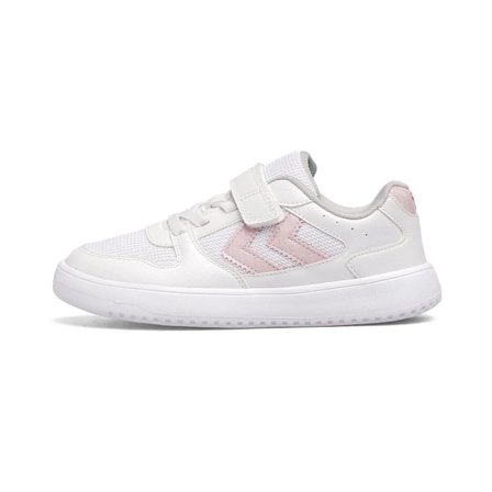 Beyaz-Pembe Cırtlı Fileli Hafif Kız Çocuk Spor Ayakkabı 900866 Hml Kayno SM. Jr.