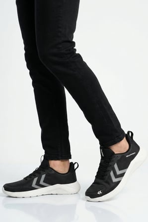 Siyah Fileli Hafif Esnek Unisex Spor Ayakkabı 900897 Hml Solar Performance II