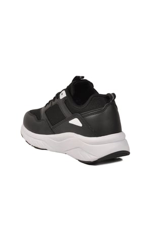 Siyah Beyaz Fileli Hafif Unisex Spor Ayakkabı 2105 Z