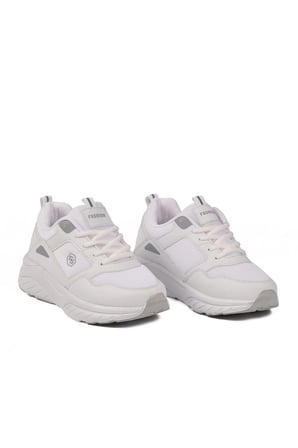 Beyaz Buz Fileli Hafif Unisex Spor Ayakkabı 2105 Z