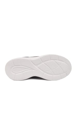 Siyah Beyaz Fileli Hafif Esnek Hava Alabilen Unisex Spor Ayakkabı Pete G