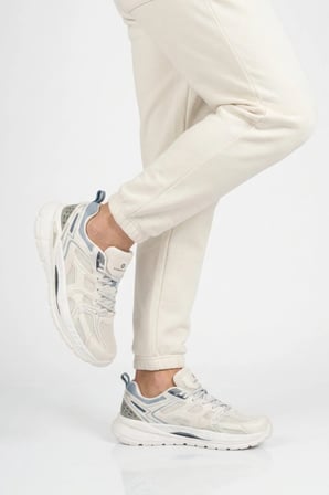 Beyaz Turuncu Bağcıklı Hafif Esnek Erkek Sneaker Soprano 101 25205 M