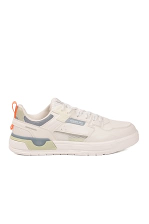 Beyaz Turuncu Bağcıklı Hafif Esnek Erkek Sneaker Soprano 101 25205 M