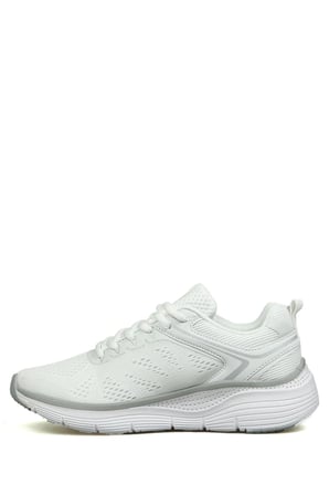Beyaz Fileli Hafif Esnek Kadın Spor Ayakkabı Polina 101 23380 G