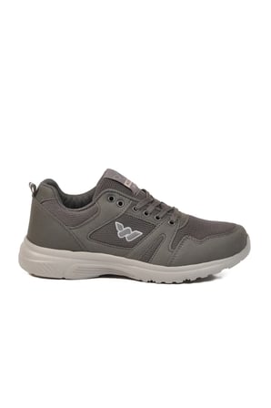 Füme Fileli Hafif Bağcıklı Esnek Unisex Spor Ayakkabı 020 G