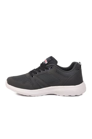 Lacivert Fileli Hafif Bağcıklı Esnek Unisex Spor Ayakkabı 020 G
