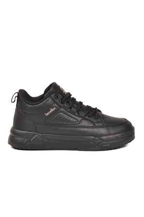 Siyah Bağcıklı Bilek Boy Erkek Sneaker BNI-11196 M