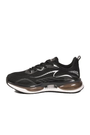 Siyah Beyaz Fileli Hafif Esnek Unisex Spor Ayakkabı 101 25087-G