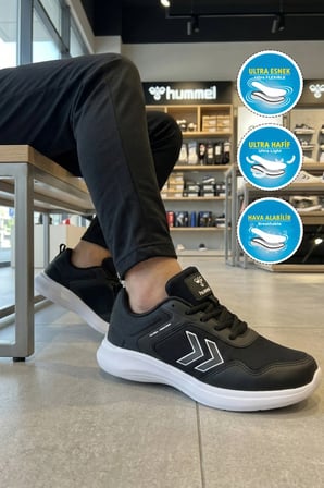 Siyah Fileli Hafif Esnek Unisex Spor Ayakkabı 900901 Hml Ultra Perform Actıon