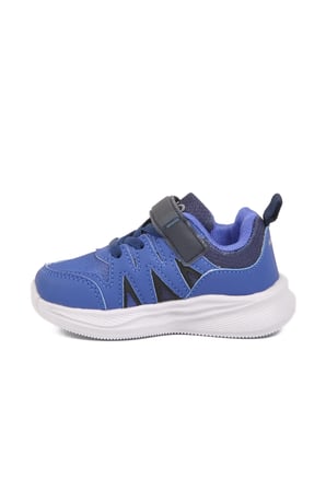 Saks Mavi Cırtlı Hafif Kız Bebek Spor Ayakkabı 26Y905 B