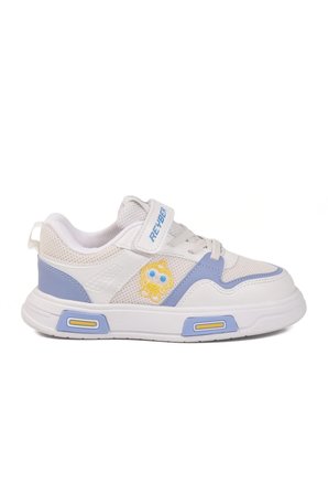 Beyaz Mavi Cırtlı Fileli Hafif Unisex Çocuk Spor Ayakkabı 026 F