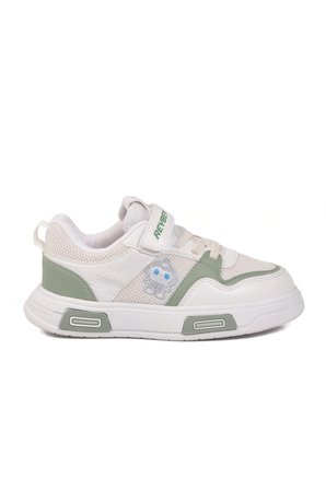 Beyaz Mint Yeşili Cırtlı Fileli Hafif Unisex Çocuk Spor Ayakkabı 026 F