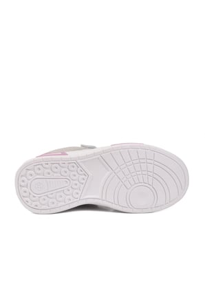 Buz Lila Cırtlı Fileli Hafif Unisex Çocuk Spor Ayakkabı 026 F