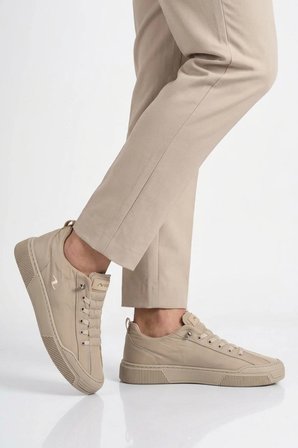 Bej Tekstil Hafif Esnek Erkek Casual Ayakkabı Champ M