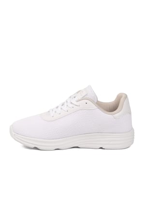 Beyaz Fileli Hafif Esnek Unisex Spor Ayakkabı 26102 M