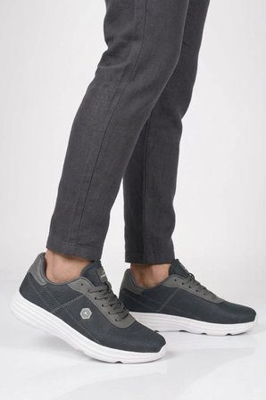 Füme Fileli Hafif Esnek Unisex Spor Ayakkabı 26102 M