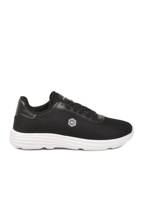Siyah-Beyaz Fileli Hafif Esnek Unisex Spor Ayakkabı 26102 M