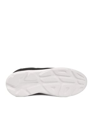 Siyah-Beyaz Fileli Hafif Esnek Unisex Spor Ayakkabı 26102 M