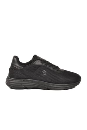 Siyah Fileli Hafif Esnek Unisex Spor Ayakkabı 26102 M