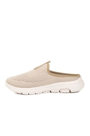Bej Fileli Hafif Unisex Terlik Nina G